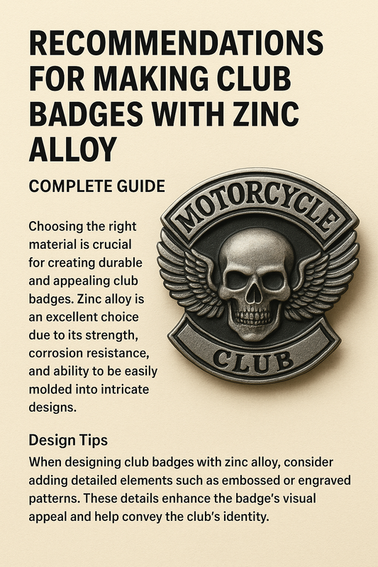 Choosing Zinc Alloy for Motorcycle Club Badges: A Complete Guide