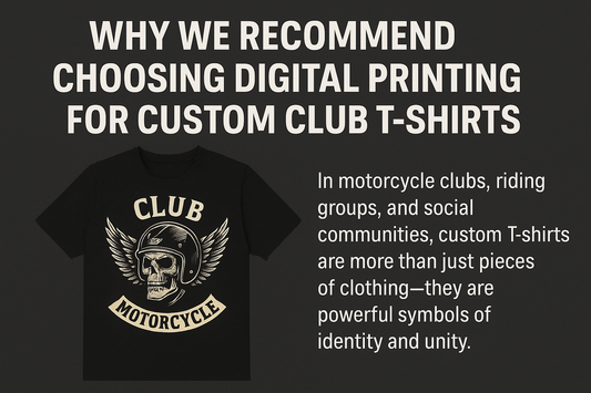 Why We Recommend Choosing Digital Printing for Custom Club T-Shirts