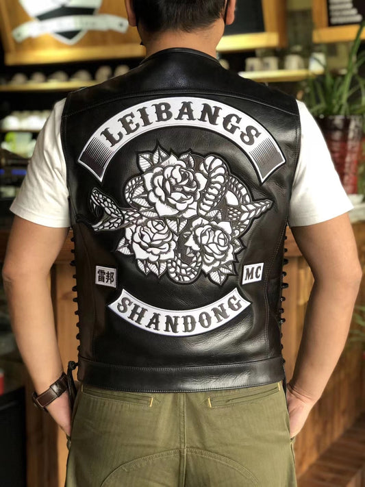 Decode Motorcycle Club patch colors